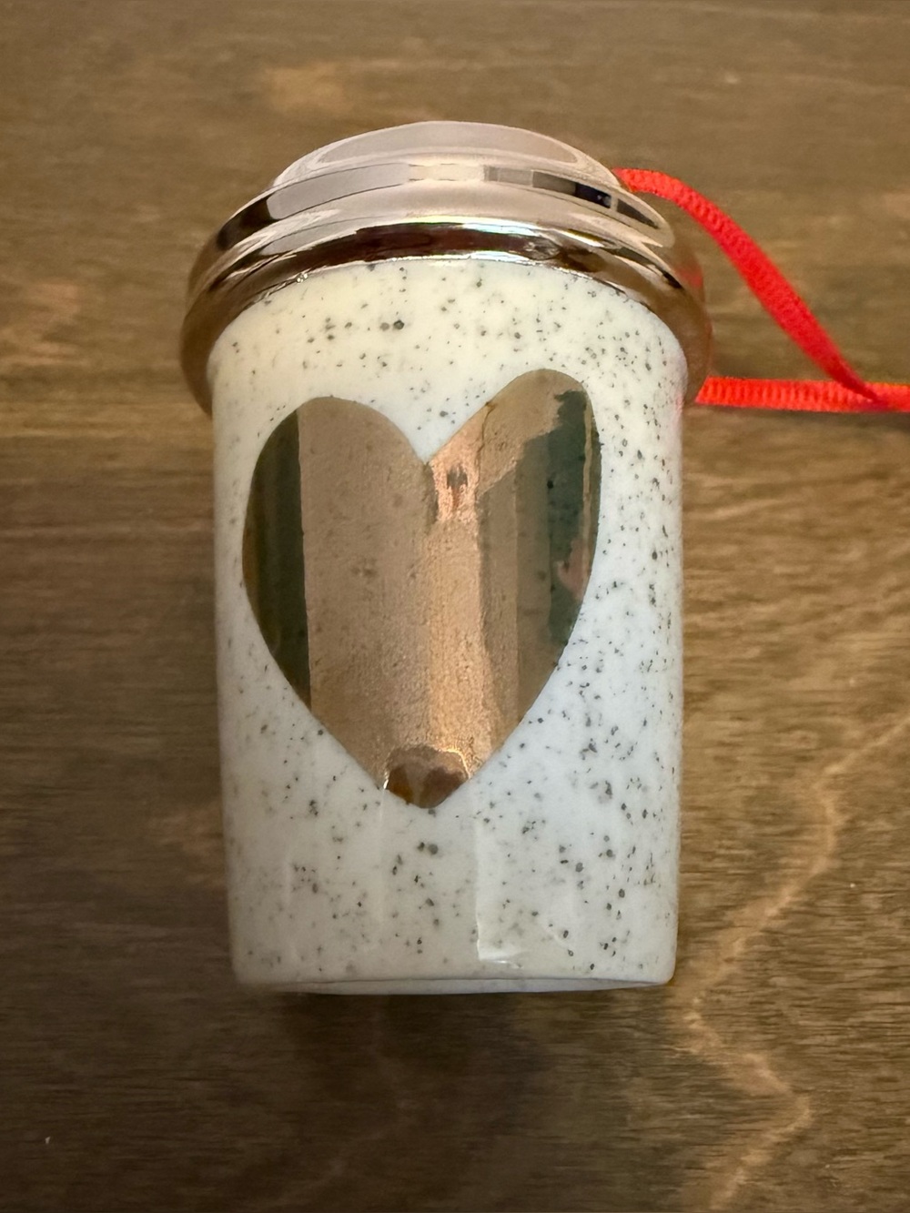Vintage 2017 Starbucks Holiday Heart Ornament